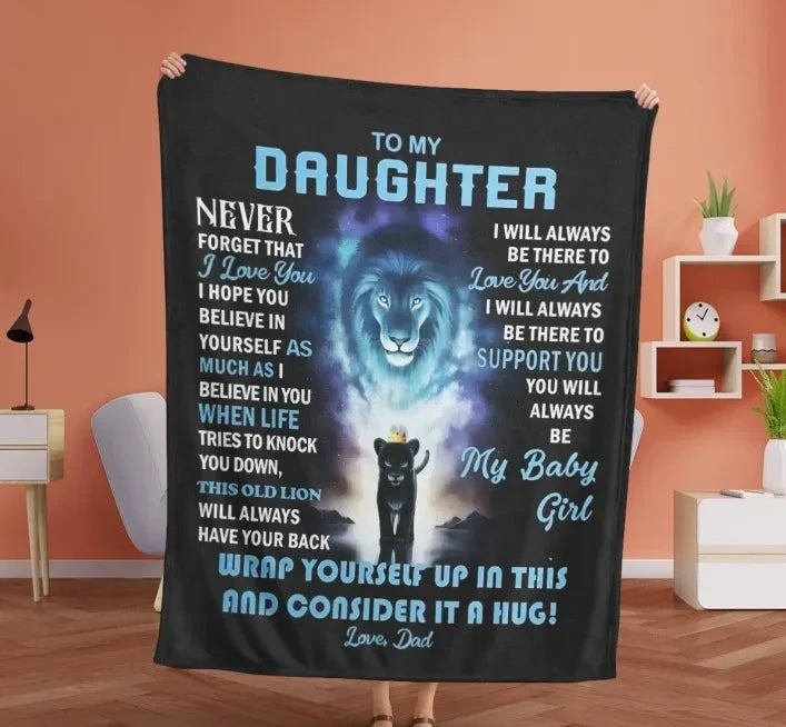 Daughter Blanket From Dad 🎁
