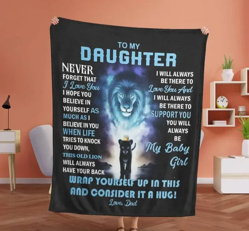 Daughter Blanket From Dad 🎁