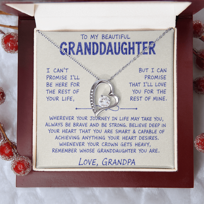 To My Beautiful Granddaughter