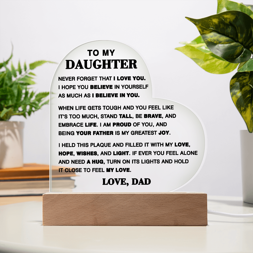 "To My Daughter" LED Nightlight Keepsake