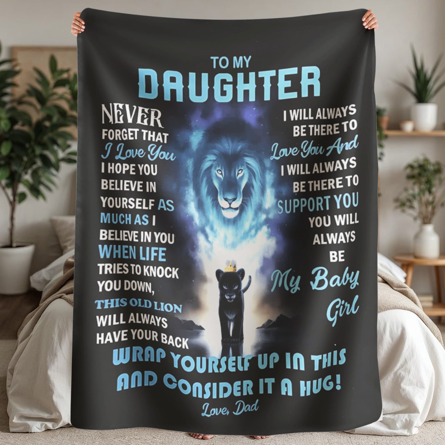 Daughter Blanket From Dad 🎁