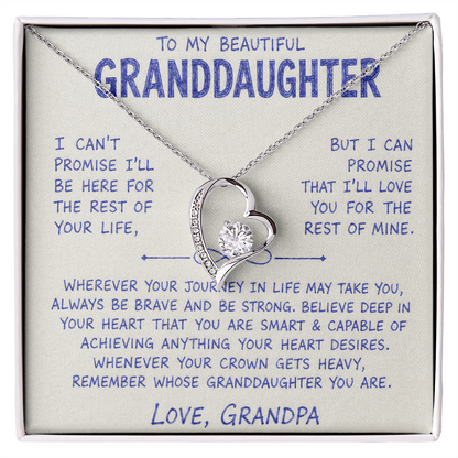 To My Beautiful Granddaughter