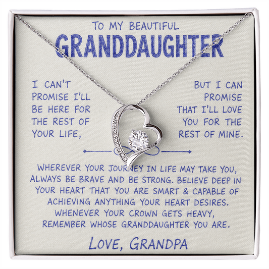 To My Beautiful Granddaughter