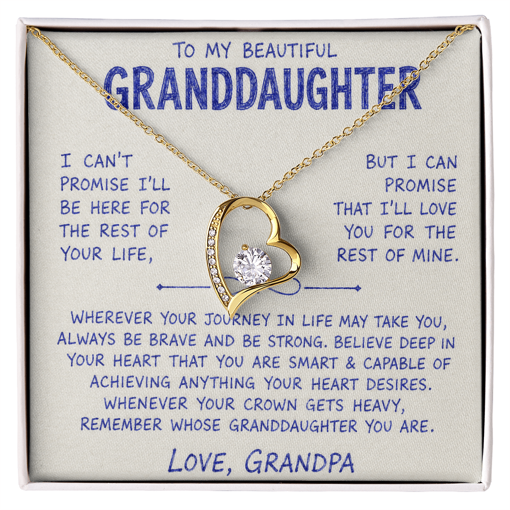 To My Beautiful Granddaughter